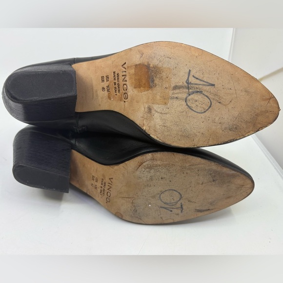 Vince Black “Vaughn” Leather Booties size 10 - Picture 10 of 11